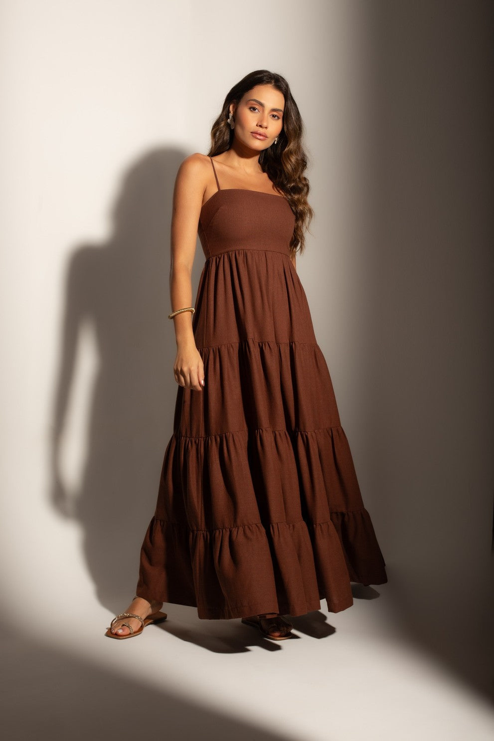 Vestido Longo de Linho Madison