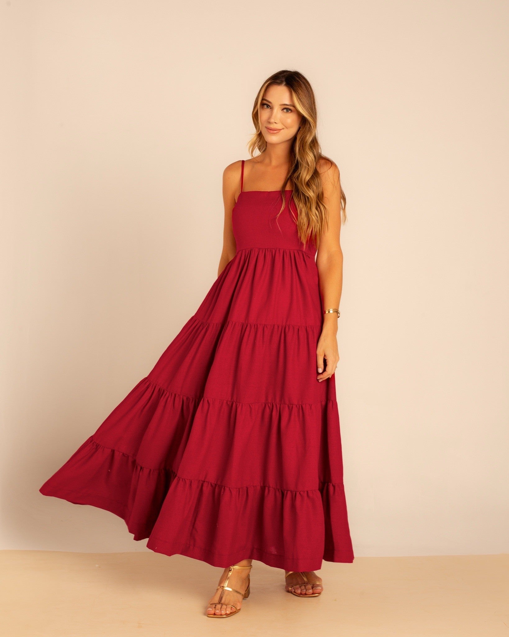 Vestido Longo de Linho Madison