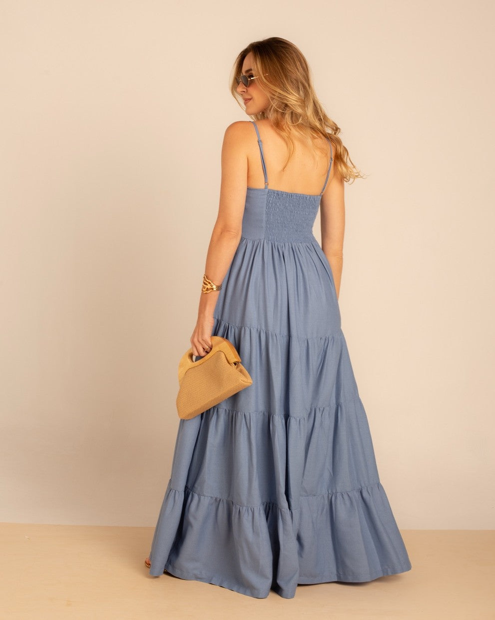 Vestido Longo de Linho Madison