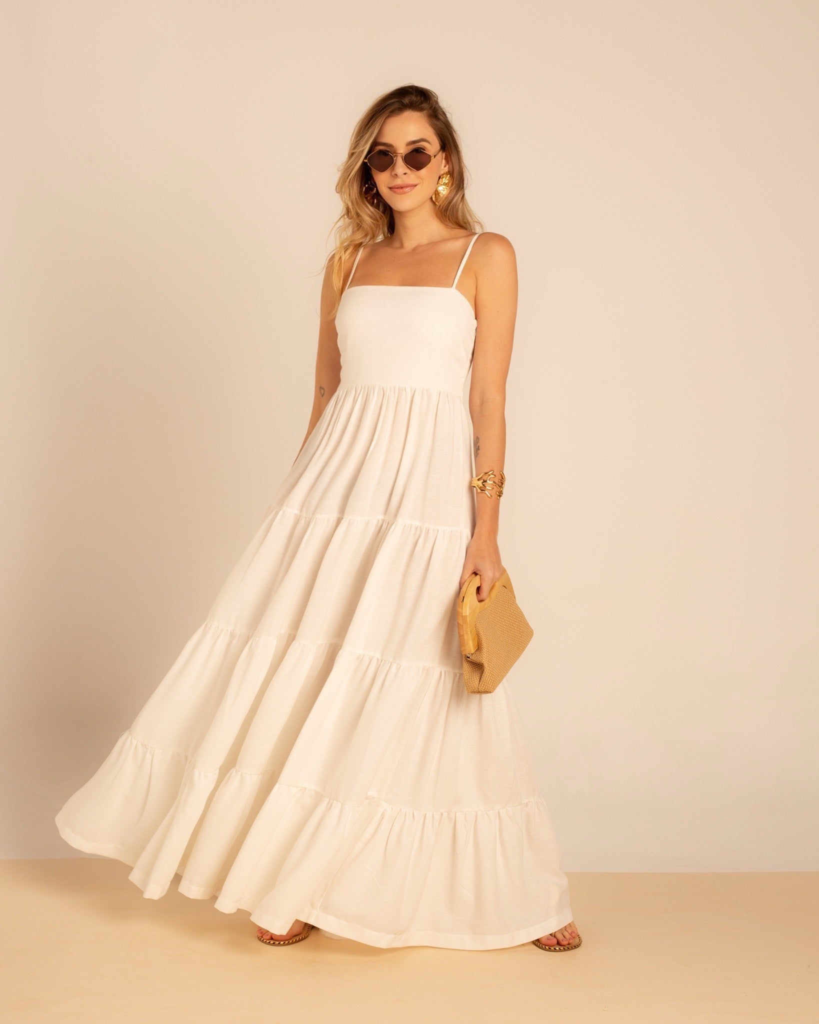 Vestido Longo de Linho Madison