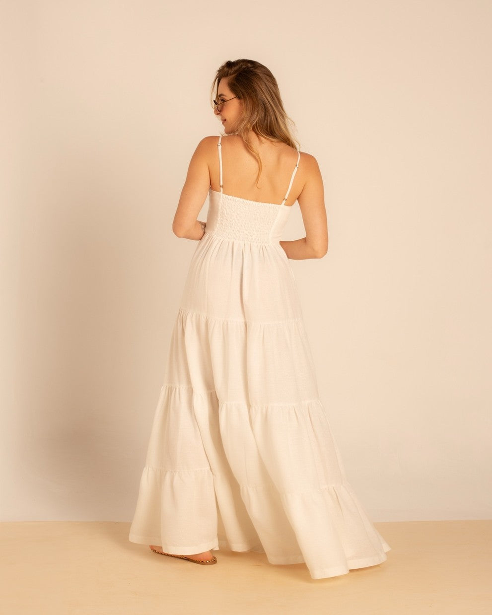 Vestido Longo de Linho Madison