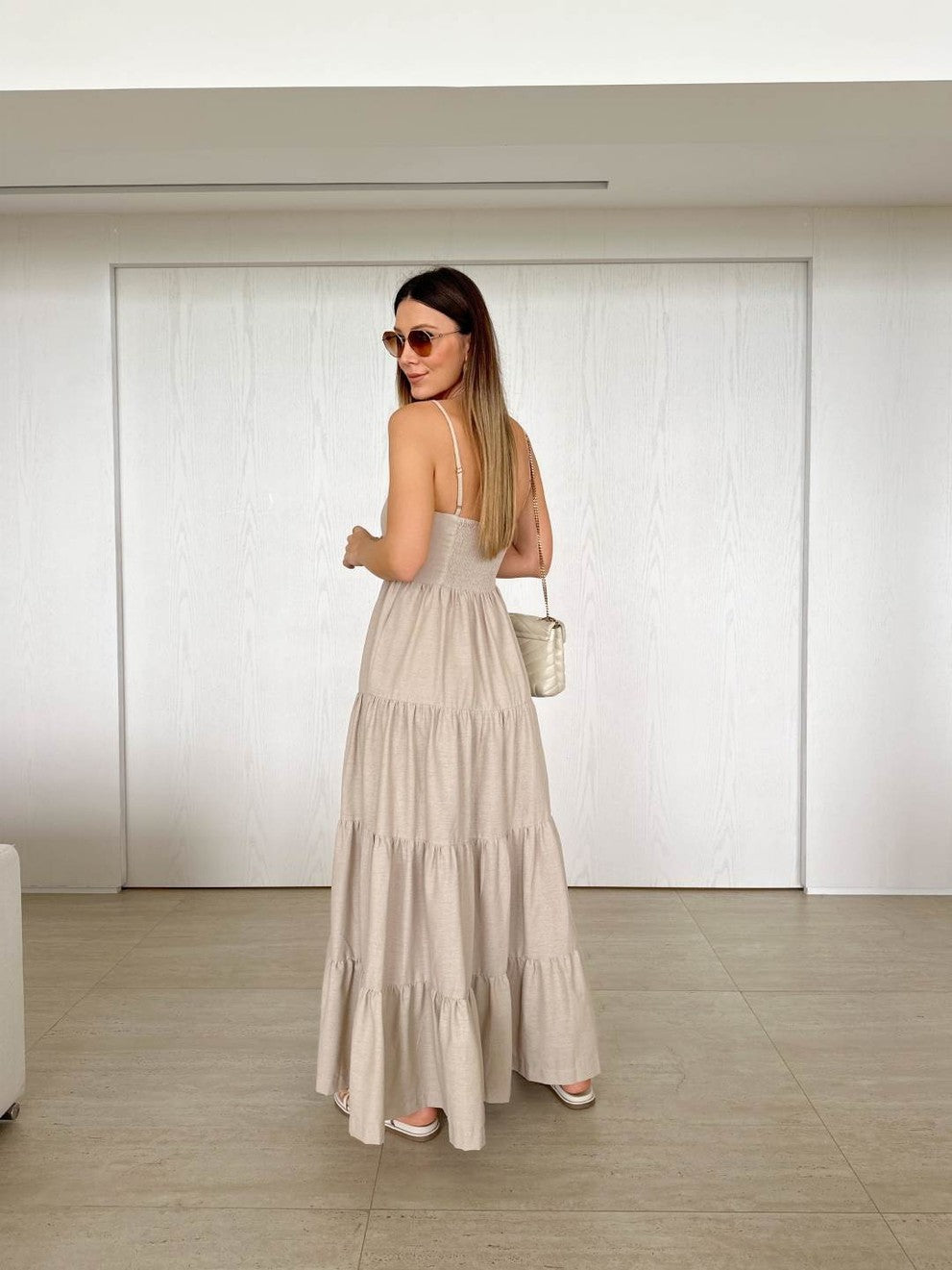 Vestido Longo de Linho Madison