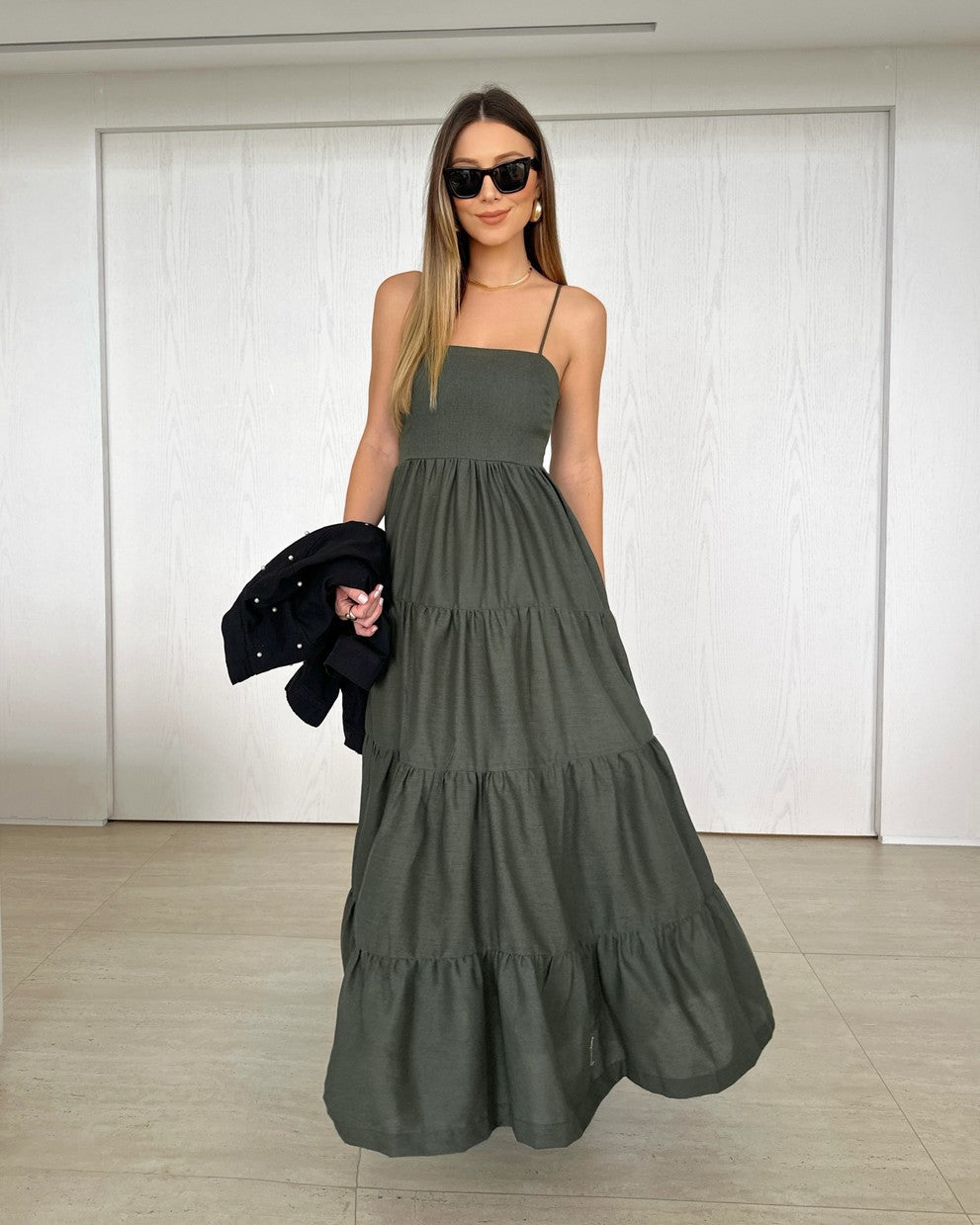 Vestido Longo de Linho Madison