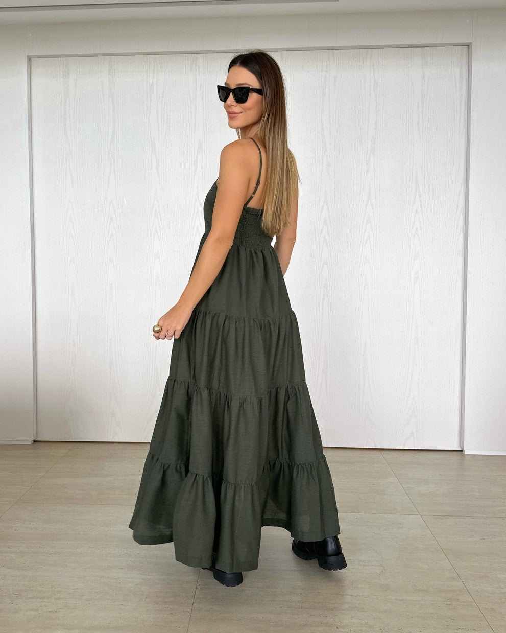 Vestido Longo de Linho Madison