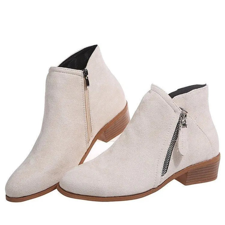 Bota Chelsea Feminina ComfortFit™ – Salto Estiloso com Conforto Terapêutico