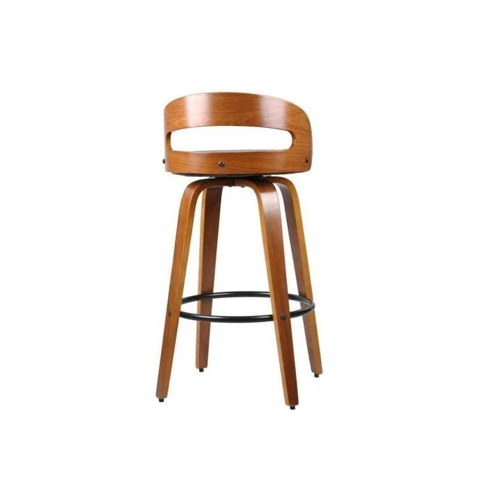 Banqueta para Cozinha Alta Giratória Madeira Rustica