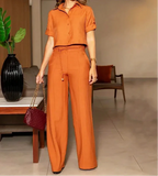 Conjunto Feminino Duas Peças Manga Curta