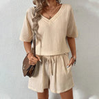 Conjunto Feminino Shorts e Blusa Angelina