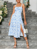 Vestido Midi com Estampa Floral