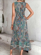 Vestido Feminino Cintura Elástica Estampa