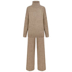 Conjunto Feminino Suéter Gola Alta Duas Peças