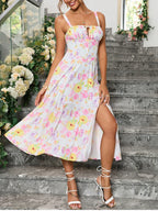 Vestido Midi com Estampa Floral