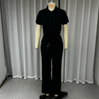 Conjunto Feminino Duas Peças Manga Curta