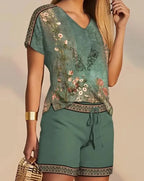 conjunto feminino shorts e blusa