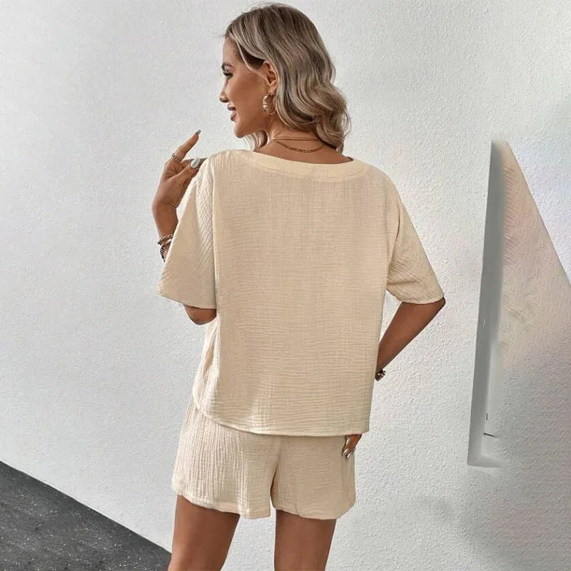 Conjunto Feminino Shorts e Blusa Angelina