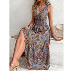 Vestido Feminino Cintura Elástica Estampa