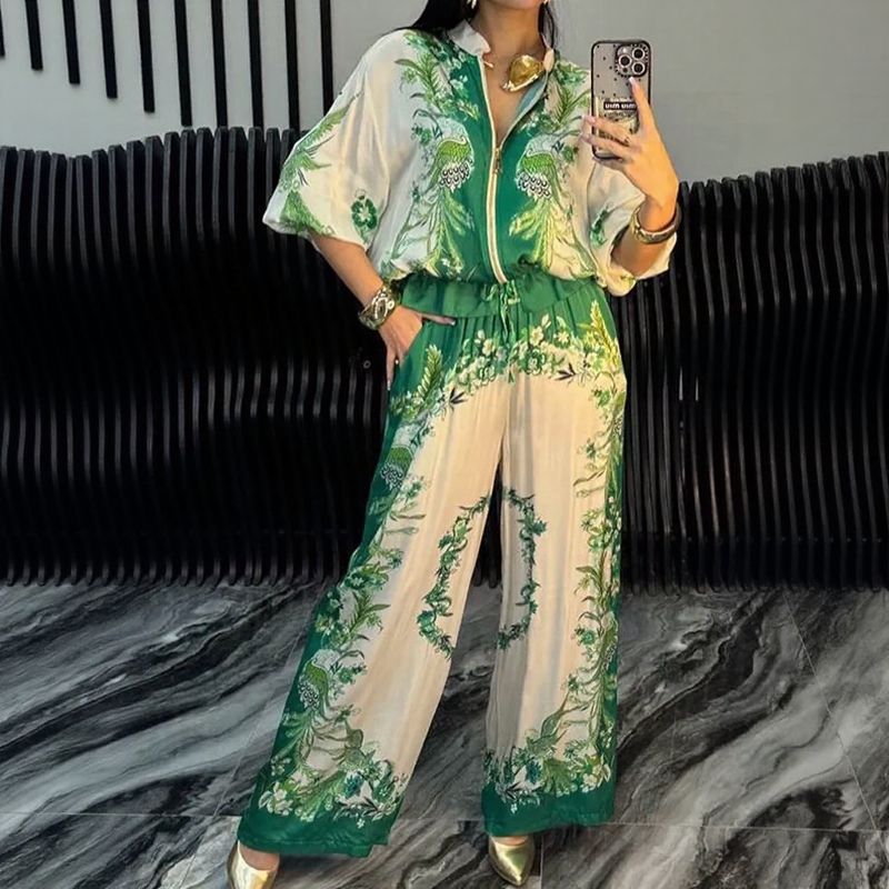 Conjunto Saori™ em Tecido Leve com Brilho Acetinado