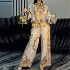 Conjunto Saori™ em Tecido Leve com Brilho Acetinado