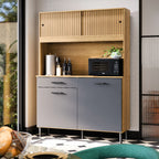 Armário De Cozinha Compacto Com 4 Portas E 1 Gaveta