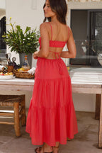 Vestido Midi Longo de Linho Pauline